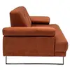 Image de Canapé moderne en tissu orange mustang 2 places 560ARE1520
