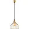 Image de Suspension Lampe Filaire D25cm Nidis Métal Or