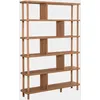 Image de Étagère Bibliothèque Bois Clair Mouka 120cm