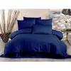 Image de Parure De Lit - 1 Housse De Couette 220 X 240 Cm + 2 Taies D'oreiller 60 X 60 Cm - 80% Coton, 20% Polyester - Bleu