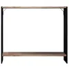 Image de Console décor pin atlantique et noir L90 cm - VERONA