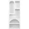 Image de Étagère murale design blanc moderne avec 5 compartiments h150cm venus 125GLN1221