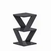 Image de CALICOSY - Bout de canapé 3 niveaux H50 cm - ALBENI - Anthracite