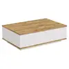 Image de Table basse rectangulaire 1 abattant blanc et pin atlantique - l90 cm 956LCS1243