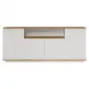 Image de Buffet - Fr15 - 4 Portes - 180 X 75 X 45 Cm - Pin Atlantique / Blanc