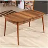 Image de Barok table à manger extensible 100% mélamine noyer 107BCK1131