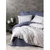 Image de Parure De Lit - 129ctn64417 - Housse De Couette 220 X 240 Cm + 2 Taies D'oreiller - 100% Coton Ranforcé - Bleu