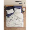Image de Parure De Lit - 129ctn64418 - Housse De Couette 220 X 240 Cm + 2 Taies D'oreiller - 100% Coton Ranforcé - Bleu