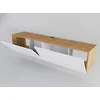 Image de Meuble Tv Suspendu 2 Portes Battantes Doky 160cm-marron Foncé