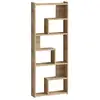 Image de Bibliothèque en bois megg - 60 x 15 x 150 cm - chêne