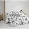 Image de Housse de couette 240x220 cm asr gmbh coton renforce 140 tc gris reversible avec 2 taies 60x60 cm 172PRL62422