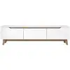 Image de Meuble tv 3 portes blanc - l180 cm 543WRN1516