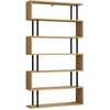 Image de Bibliothèque En Bois "hector" - 90 X 22 X 162 Cm - Saphir