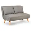Image de Fauteuil Convertible Tissu Relika - 1 Ou 2 Places-gris Clair-2 Places