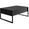 Image de Table basse 2 tiroirs mélaminé gris et blanc sed 110cm-couleur gris anthracite 618BLY1124