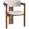 Image de Chaise en bois et velours velvet 974NMB1709