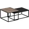 Image de Table Basse - Leka - Rectangulaire - Anhtracite - 72 X 45 X 37 Cm