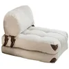 Image de Chauffeuse Convertible Elena-couleur Beige Clair-1 Place Fauteuil