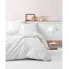 Image de Parure De Lit - 129ctn63618 - Housse De Couette 220 X 240 Cm + 2 Taies D'oreiller - Satiné 100% Coton - Blanc