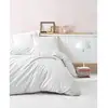 Image de Parure de lit - 129ctn63618 - 1 housse de couette 220 x 240 cm + 2 taies d'oreiller 60 x 60 cm - satiné 100% coton - blanc ASI8684282406006