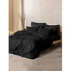 Image de Parure De Lit - 129ctn64621 - Housse De Couette 220 X 240 Cm + 2 Taies D'oreiller - 100% Coton Ranforcé - Noir