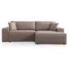 Image de Canapé D'angle Moderne Convertible Avec Rangement Morea 260cm-marron-angle Droit