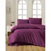 Image de Parure De Lit - 1 Housse De Couette 220 X 240 Cm + 2 Taies D'oreiller 60 X 60 Cm - 100% Coton Renforcé - Violet