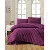 Image de Parure de lit - 1 housse de couette 220 x 240 cm + 2 taies doreiller 60 x 60 cm - 100% coton renforcé - Violet