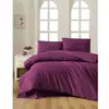 Image de Parure de lit - 1 housse de couette 220 x 240 cm + 2 taies d'oreiller 60 x 60 cm - 100% coton renforcé - violet ASI8684282553953