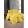 Image de Parure De Lit - 1 Housse De Couette 220 X 240 Cm + 2 Taies D'oreiller 60 X 60 Cm - 100% Coton Renforcé - Jaune