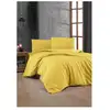 Image de Parure de lit - 1 housse de couette 220 x 240 cm + 2 taies d'oreiller 60 x 60 cm - 100% coton renforcé - jaune ASI8684282599883