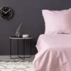 Image de Parure De Lit - 1 Housse De Couette 220 X 240 Cm + 2 Taies D'oreiller 60 X 60 Cm - Satiné 100% Coton - Rose