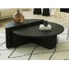Image de Lot de 2 tables basses - Noir - ALOEVA