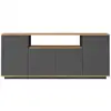 Image de Concept1 buffet pin atlantique, anthracite l180cm 956LCS1589