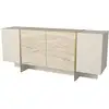 Image de Buffet en bois veyron - 180 x 46 x 75 cm - travertin, grès 804TRH4921