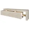 Image de Meuble TV avec éclairage LED - Marbre travertin - 192 x 53 x 37 cm 382NRC2508