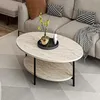 Image de Table basse en marbre Elis - Travertine
