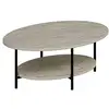 Image de Table basse en bois elis - 90 x 60 x 36 cm - travertin