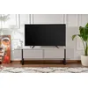 Image de Meuble Tv - Serenity - Gris / Noir - 180 X 50 X 30 Cm