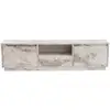 Image de Meuble Tv En Bois "vanguard" 160 X 30 X 42 Cm - Marbre De Freesia