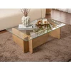 Image de Table basse en verre trempé - Naturel clair et Transparent - AZRA