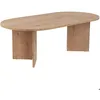Image de Table basse ovale en aggloméré coloris chêne saphir L119 cm - IRIS