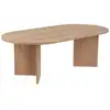 Image de Table basse ovale en aggloméré sable chêne 909NRD1104