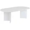 Image de Table basse ovale en aggloméré sable blanc 909NRD1108