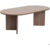Image de Table basse ovale en aggloméré coloris noyer L119 cm - IRIS
