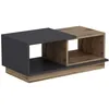 Image de Table basse en bois Consept 90 x 45 x 36 cm - Travertin