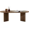 Image de Table Basse Sable - 100% MELAMINE - Noyer - 40 x 60 x 119 cm