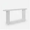 Image de Console d'entrée design minimal ovale sira - blanc