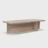 Image de Table basse rectangulaire basse harbor pour salon - beige 746NRD1103