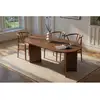 Image de Table à manger ovale en mélaminé 180 cm sablin - noyer 353NRD1122